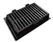 Grating with frame